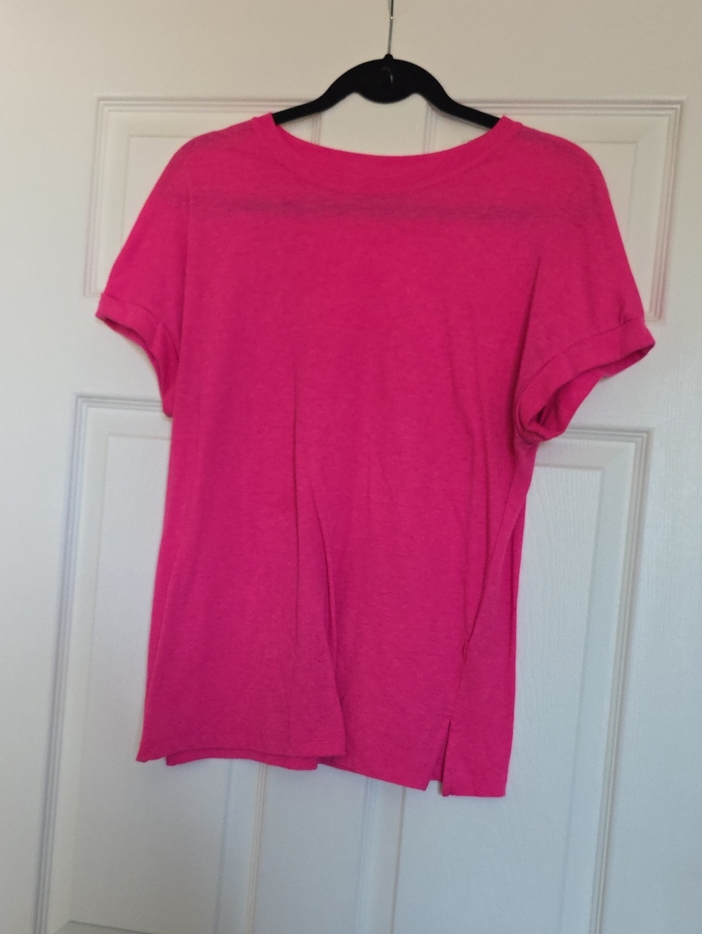 Women's Crewneck Short-Sleeve Tee - Hot Pink